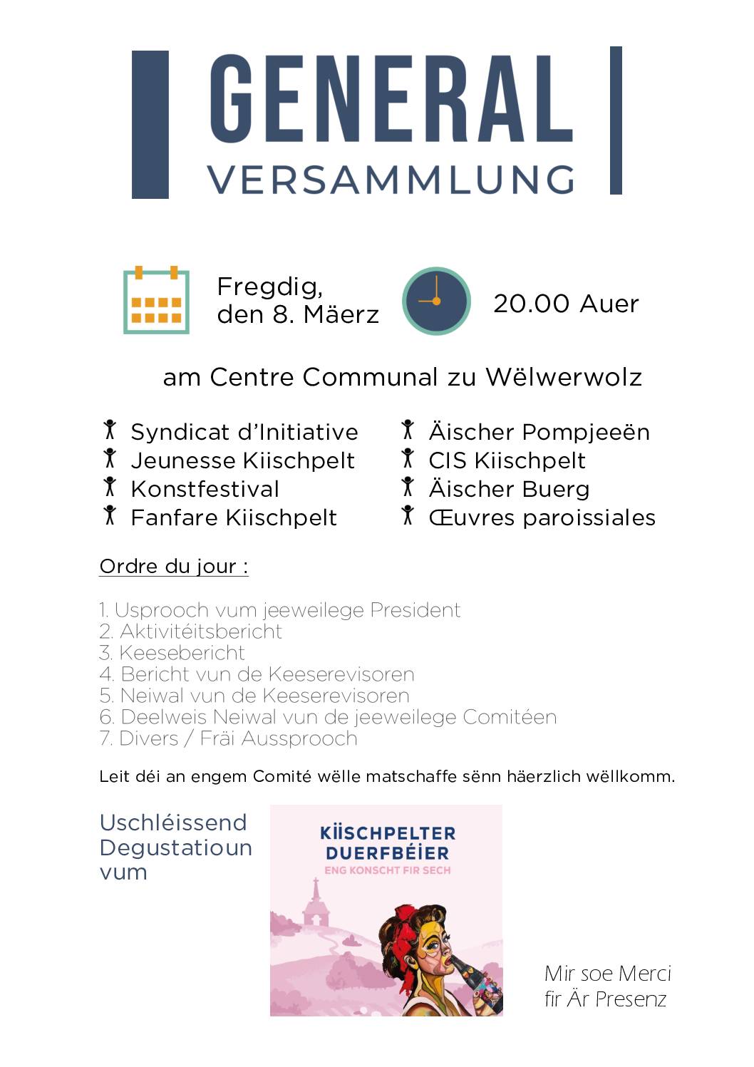 invitation generalversammlung 2024