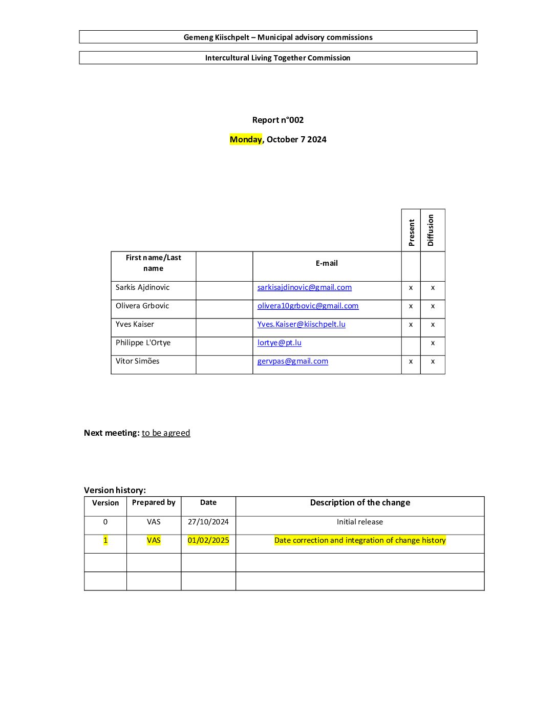 CR_002 - Report N°2 from 07.10.2024 EN