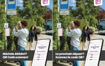 Code QR aux arrêts de bus